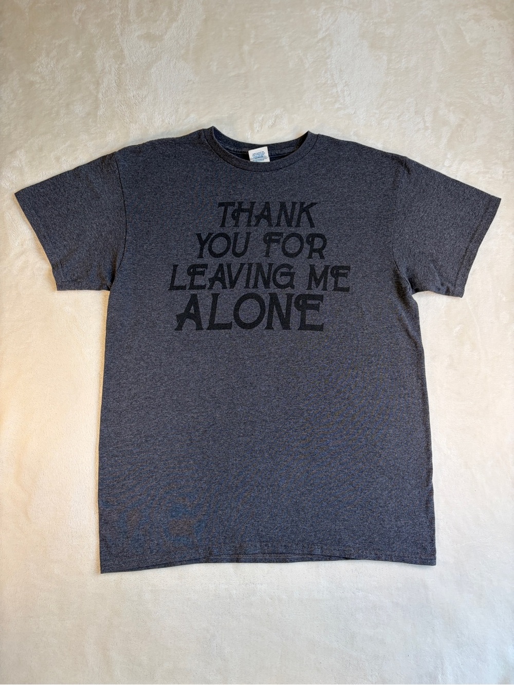 Delta Pro Weight Crewneck T-Shirt‎ Black and White Tag